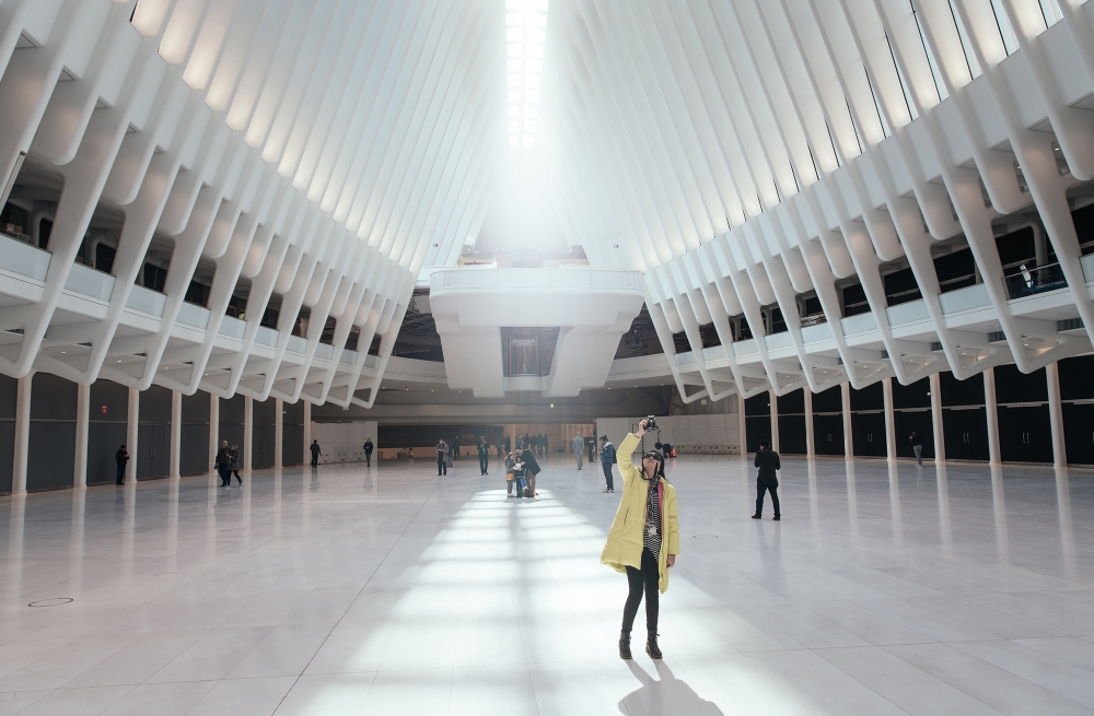 Oculus, la gare du World Trade Center à New York. Photo: Several seconds, Flickr.