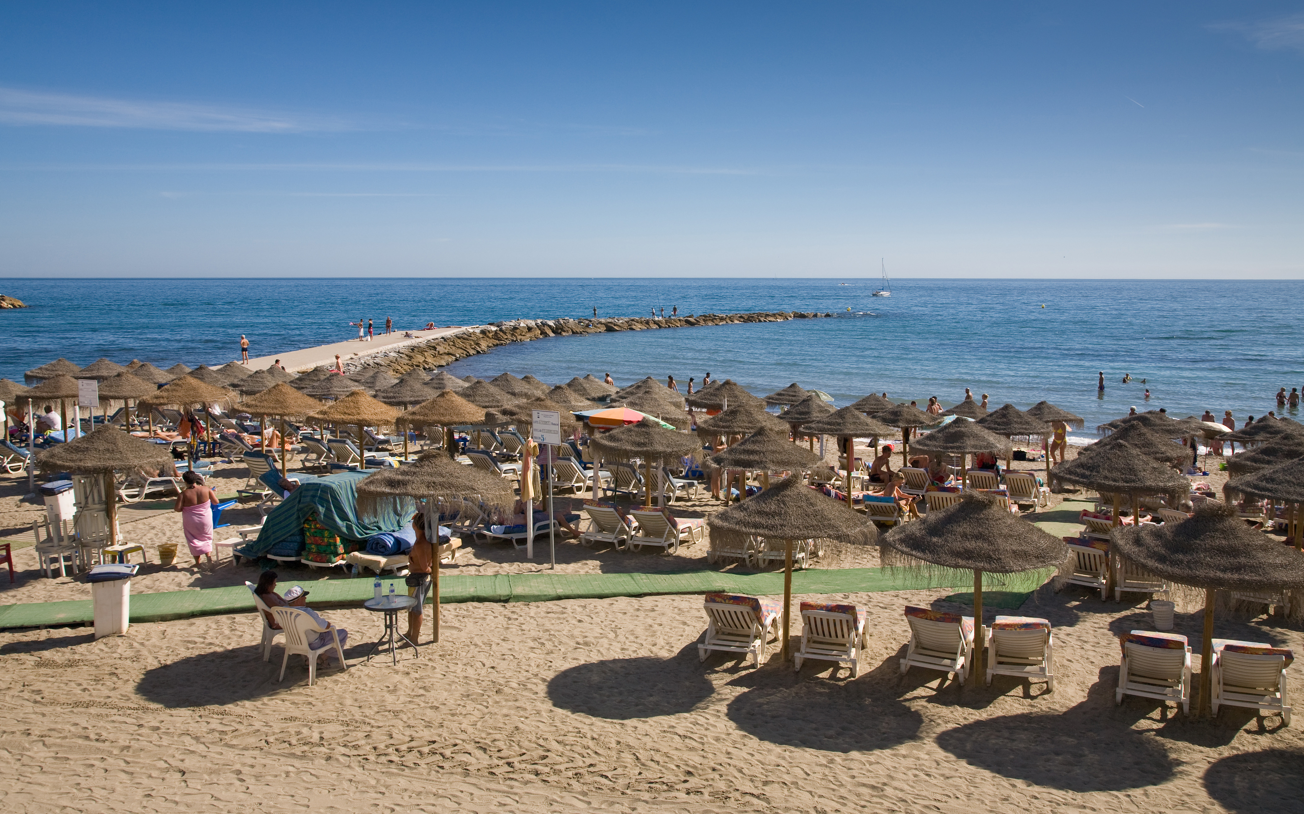 La plage Marbella sur la Costa del Sol en Espagne Photo: Wikimedia commons