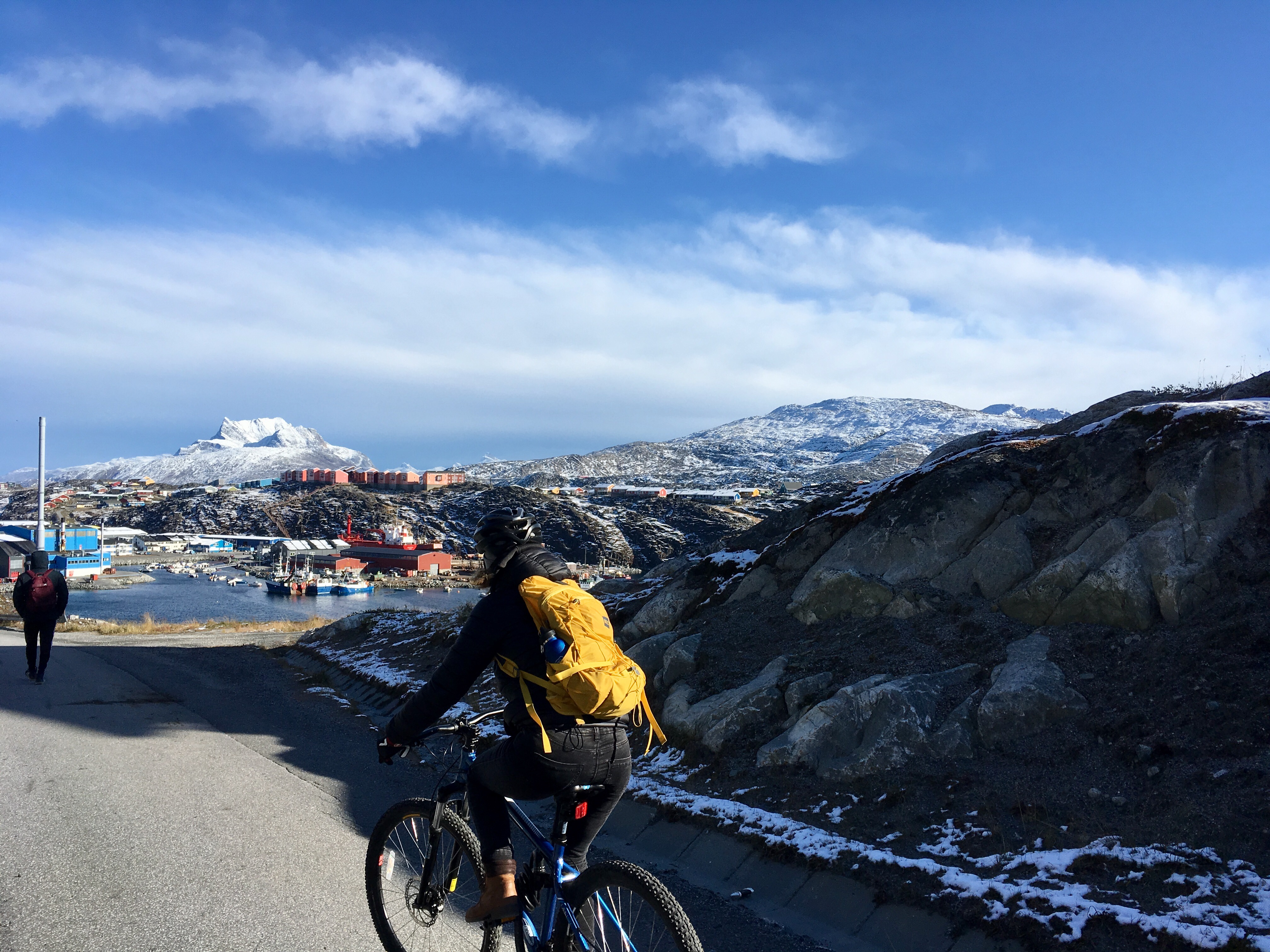 Vélo à Nuuk au Groenland Photo: Anne Pélouas