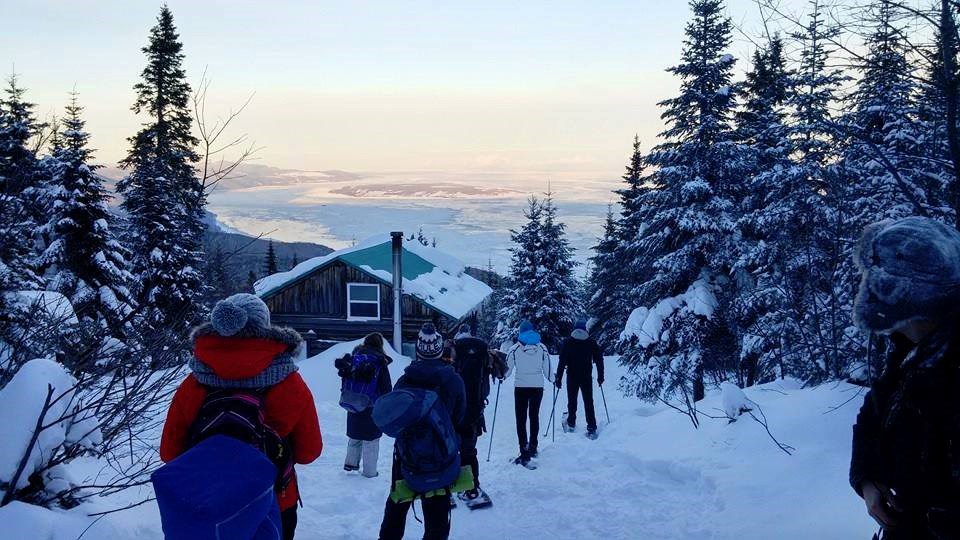 Le sentier des Caps de Charlevoix pour le ski de fond et la raquette. Photo: Facebook