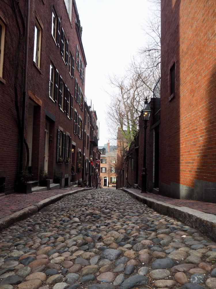 Acorn Street, considérée comme l’une des plus jolies rues de Boston. Photo: Marie-Julie Gagnon
