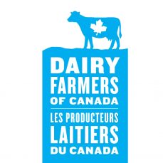 Le logo officiel et actuel du lait canadien, certifié par Les producteurs laitiers du Canada
